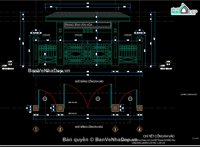 trụ cột,nhà văn hóa,cổng trụ cột nhà văn hóa