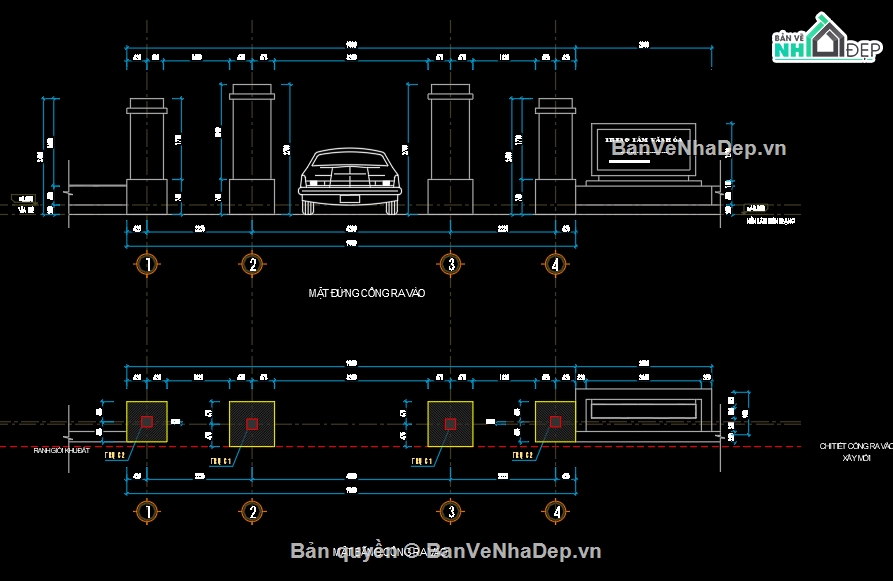 trụ cột,nhà văn hóa,cổng trụ cột nhà văn hóa