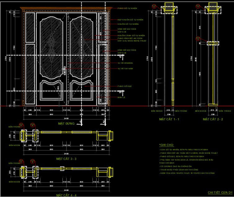 cửa gỗ,cửa nhôm kính,cửa biệt thự,chi tiết cửa gỗ