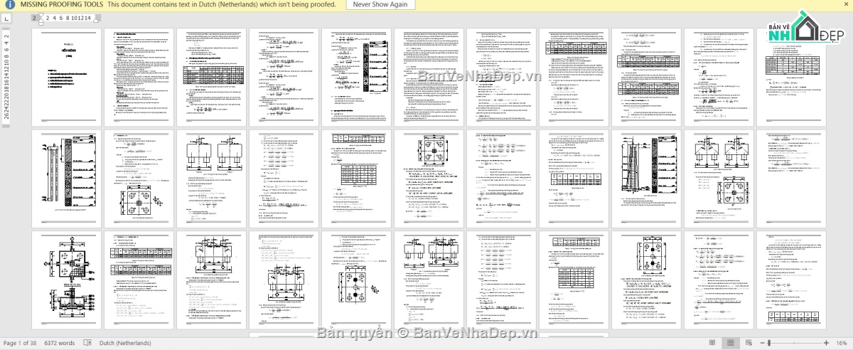 đồ án thuyết minh,đồ án móng,bản vẽ đồ án