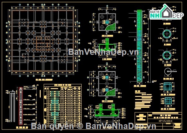 đồ án thuyết minh,đồ án móng,bản vẽ đồ án