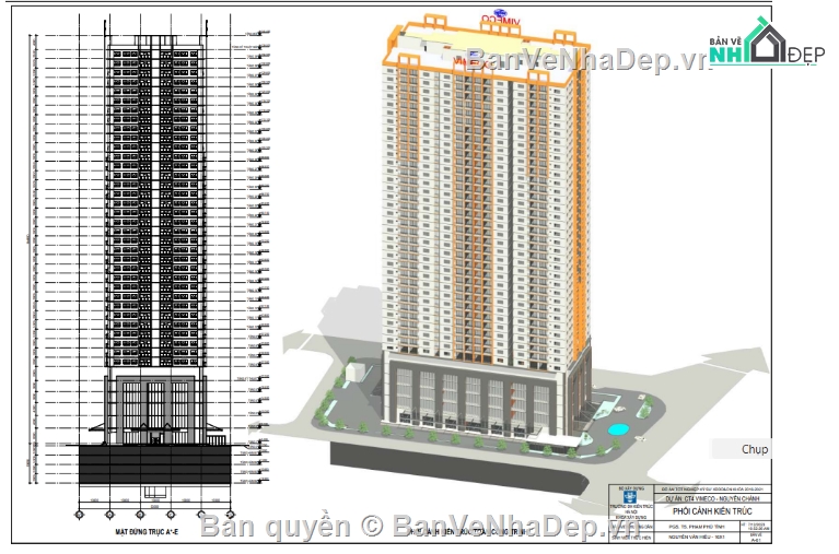 chung cư 34 tầng,đồ án tốt nghiệp chung cư,chung cư 5 tầng hầm