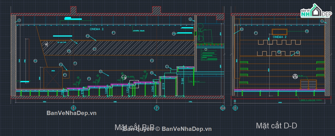 Rạp phim CGV,rạp chiếu phim,file cad rạp chiếu phim