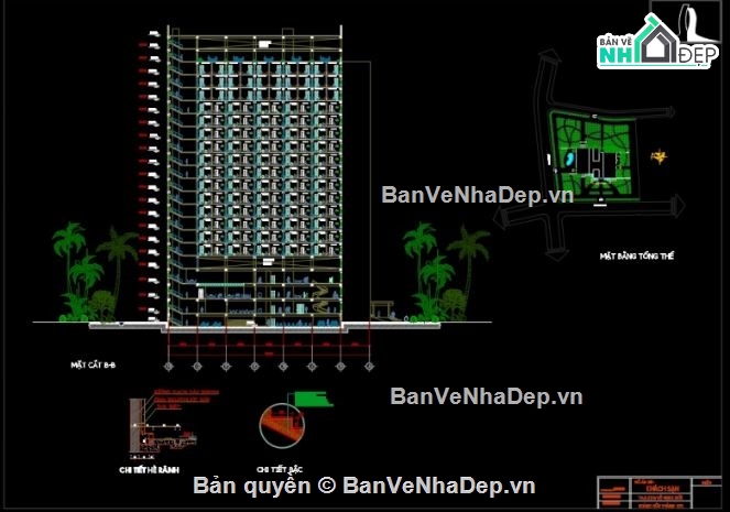 đồ án kiến trúc,kiến trúc khách sạn,khách sạn 2 tầng