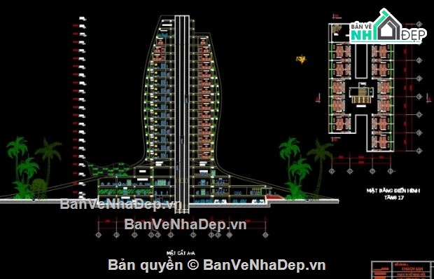 đồ án kiến trúc,kiến trúc khách sạn,khách sạn 2 tầng