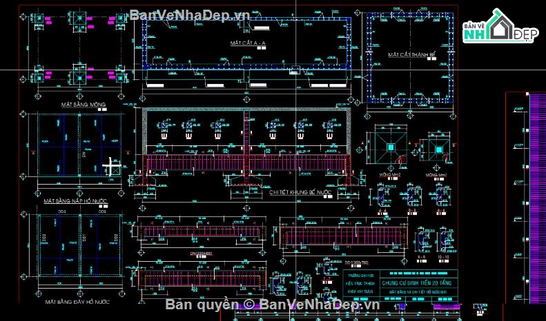 Đồ án chung cư 20 tầng,chung cư 20 tầng,file cad chung cư