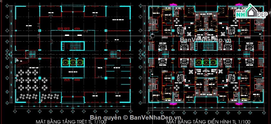 Đồ án chung cư 20 tầng,chung cư 20 tầng,file cad chung cư