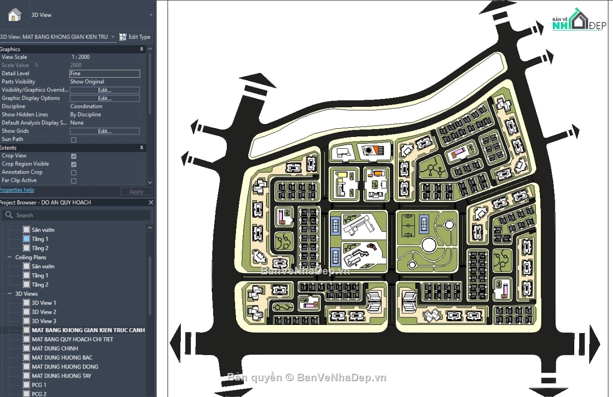 revit quy hoạch,revit hạ tầng,đồ án revit,quy hoạch dự án
