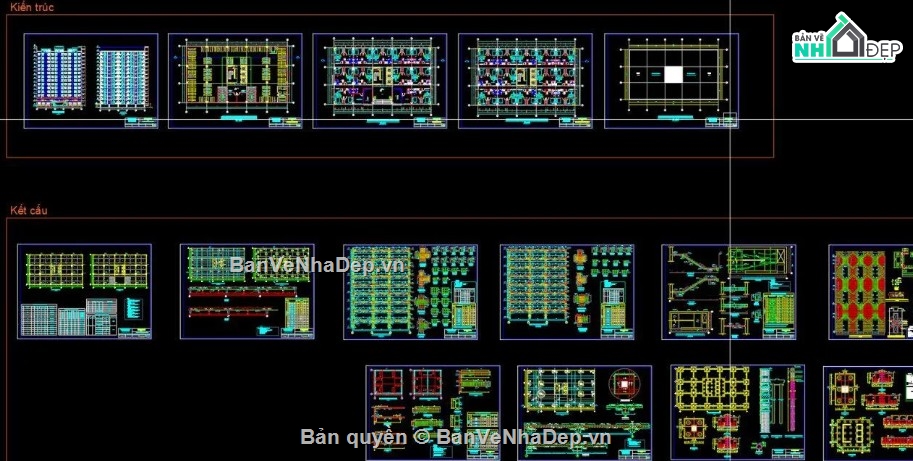 chung cư 14 tầng 1 hầm,file cad chung cư,bản vẽ chung cư 14 tầng 1 hầm