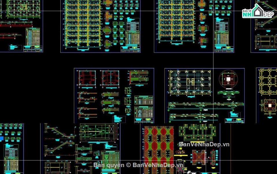 chung cư 14 tầng 1 hầm,file cad chung cư,bản vẽ chung cư 14 tầng 1 hầm
