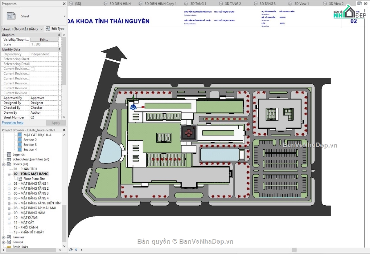 Bệnh viện revit,đồ án revit,file revit bệnh viện,file revit bệnh viên đa khoa,bệnh viện đa khoa file revit