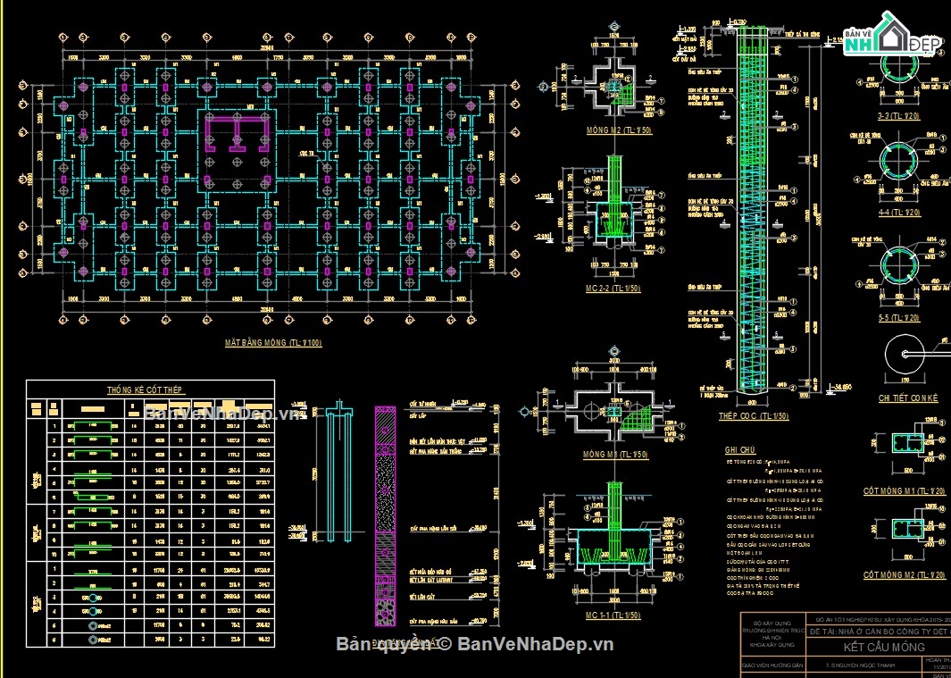 Đồ án chung cư,đồ án xây dựng,đồ án tốt nghiệp chung cư cao tầng,file cad chung cư,bản vẽ chung cư