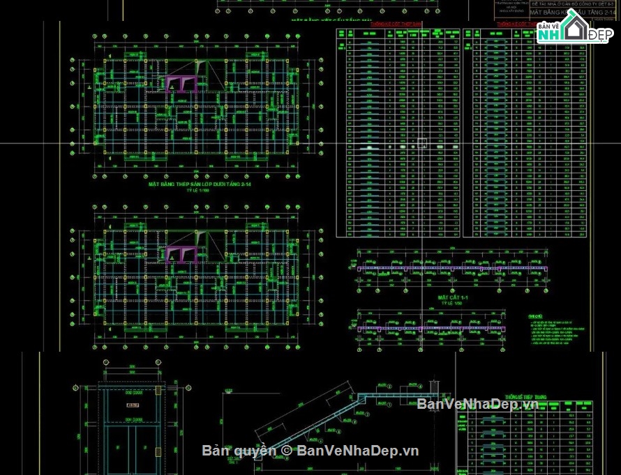 chung cư 14 tầng,bản vẽ chung cư 14 tầng,chung cư 14 tầng file cad