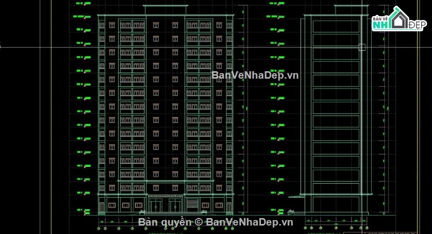 chung cư 14 tầng,bản vẽ chung cư 14 tầng,chung cư 14 tầng file cad