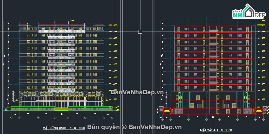 tầng hầm chung cư,chung cư 11 tầng,Đồ án tốt nghiệp chung cư
