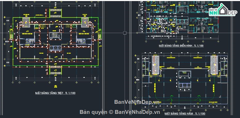 tầng hầm chung cư,chung cư 11 tầng,Đồ án tốt nghiệp chung cư