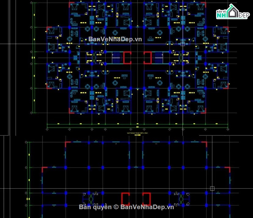chung cư 12 tầng,bản vẽ chung cư 12 tầng,file cad chung cư 12 tầng