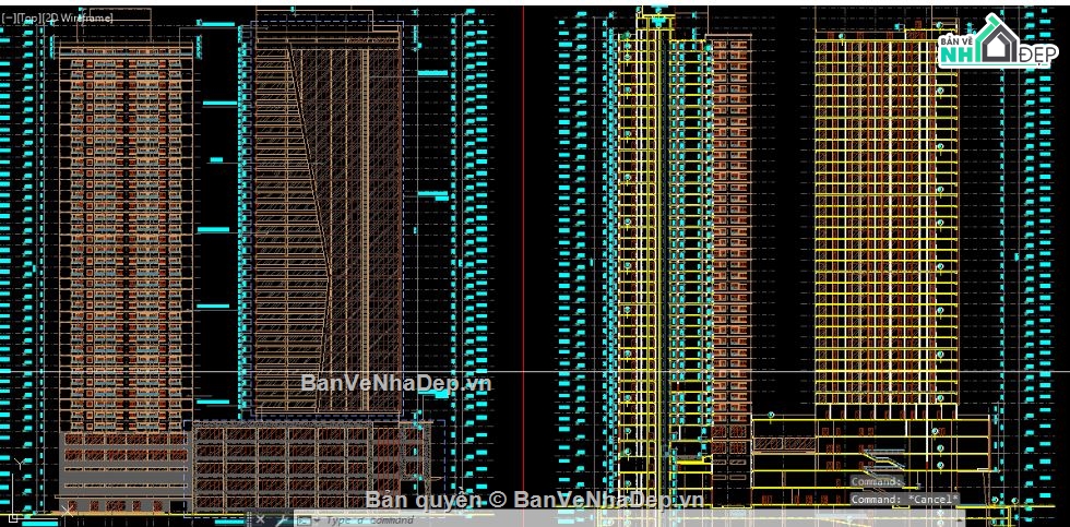 chung cư 40 tầng,File chung cư 40 tầng,file cad chung cư 40 tầng