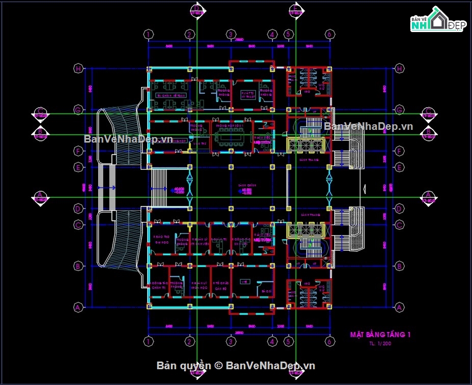 Đồ án xây dựng,đồ án thiết kế văn phòng,đồ án tốt nghiệp,đồ án tốt nghiệp tòa nhà văn phòng