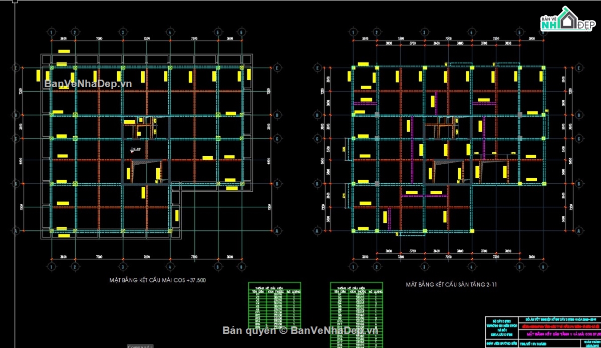 Đồ án chung cư,đồ án xây dựng nhà cao tầng,thiết kế chung cưu