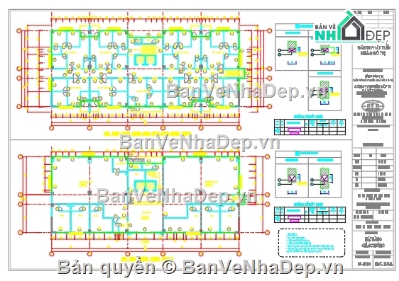 nhà cao 10 tầng,file cad nhà 10 tầng,đồ án nhà 10 tầng