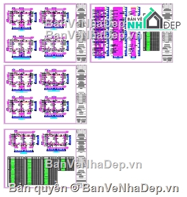 nhà cao 10 tầng,file cad nhà 10 tầng,đồ án nhà 10 tầng