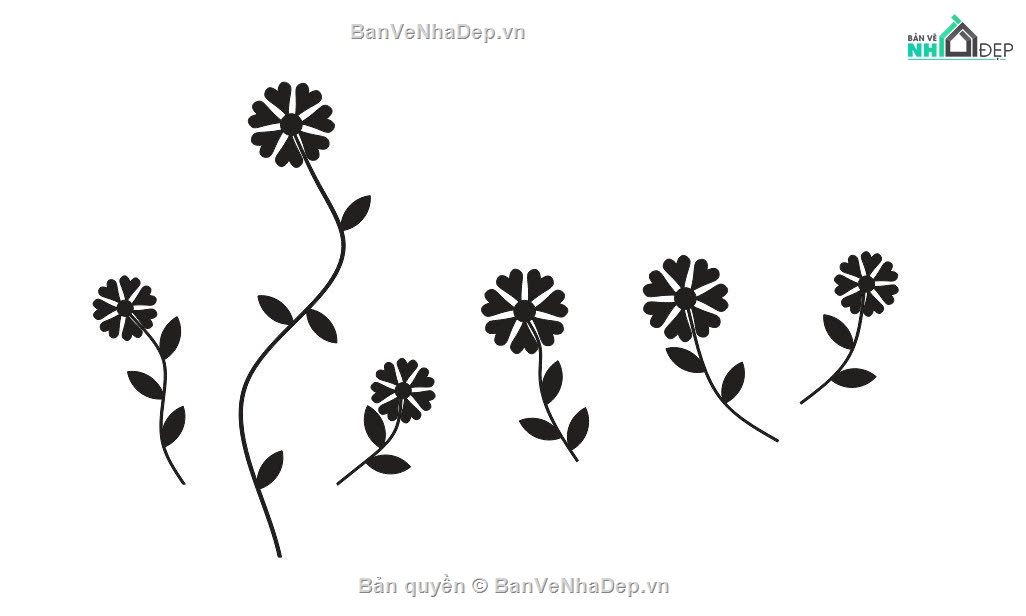 bông hoa,file dxf bông hoa,bông hoa cnc