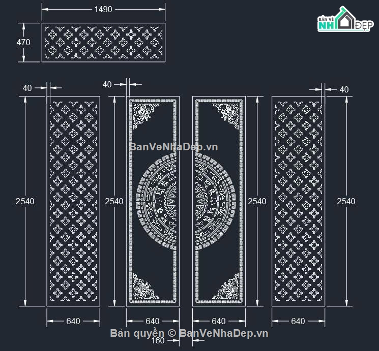 Cổng 4 cánh cnc bông tuyết,file dxf cổng trống đồng bông tuyết,cổng trống đồng bông tuyết