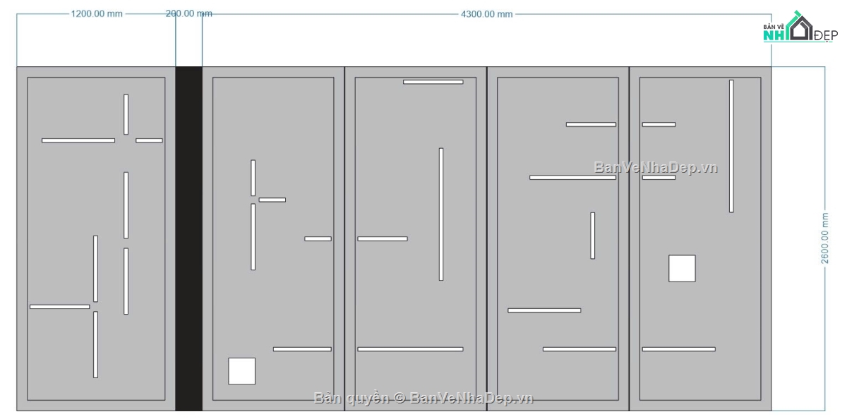 Cổng 4 cánh,Cổng 4 cánh file dxf,Cổng 4 cánh dxf đẹp