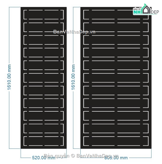 Cổng nan,file dxf cổng 4 cánh cnc,cổng 4 cánh