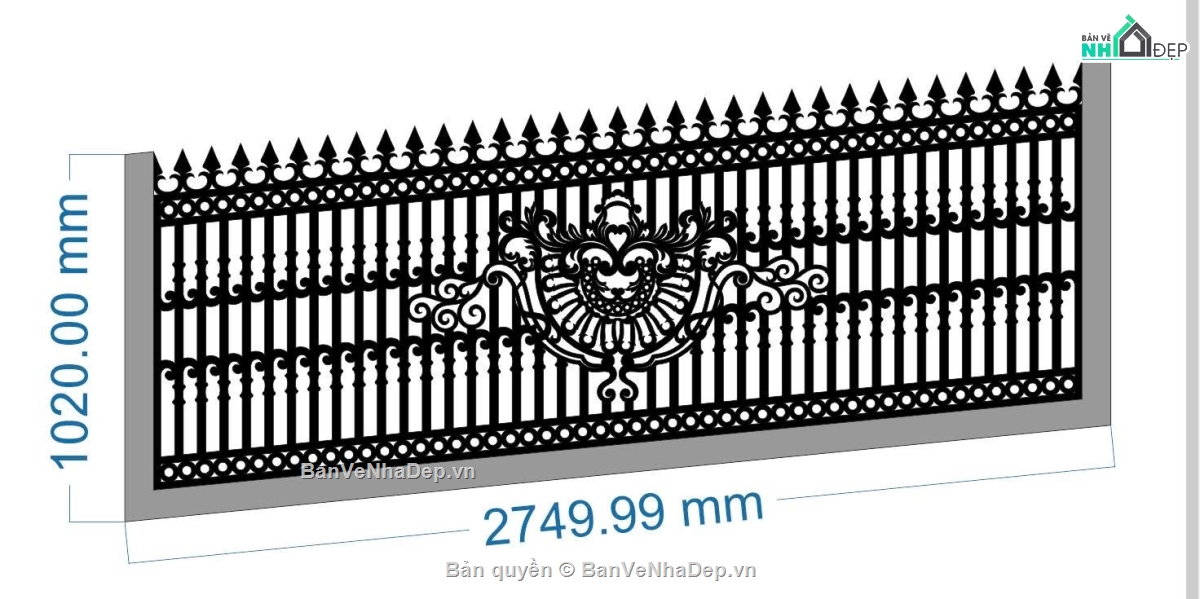 Hàng rào,file dxf hàng rào,hàng rào cnc