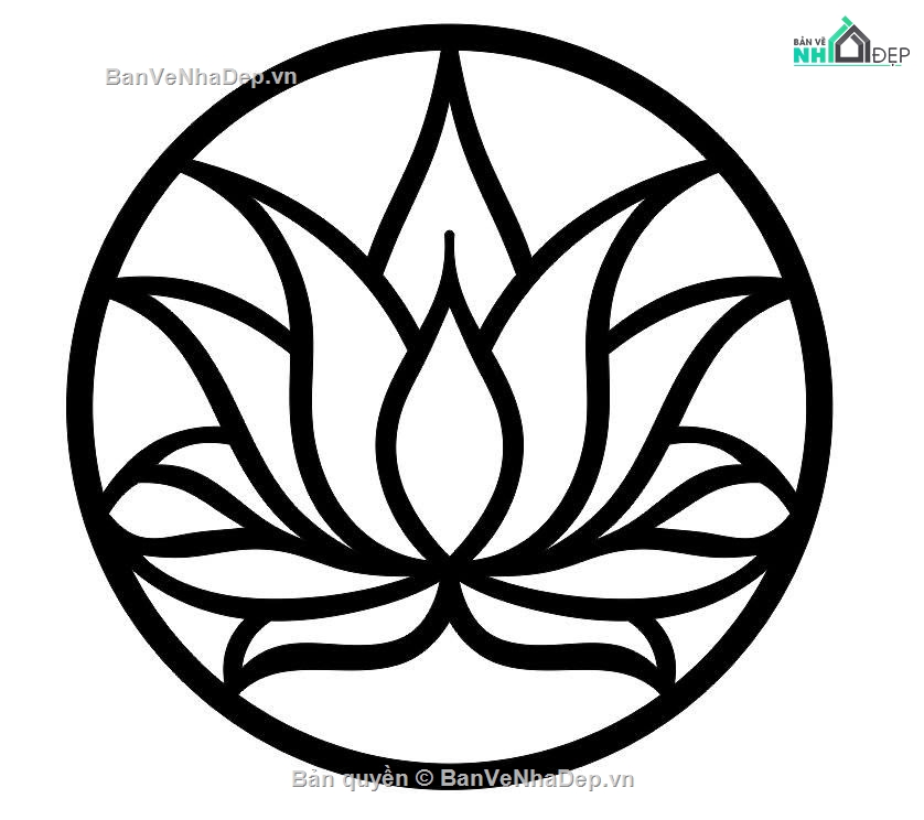 Hoa văn tròn,hoa văn tròn,hoa sen