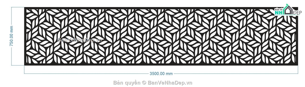 Lan can họa tiết lá,lan can cnc,file dxf lan can,dxf lan can