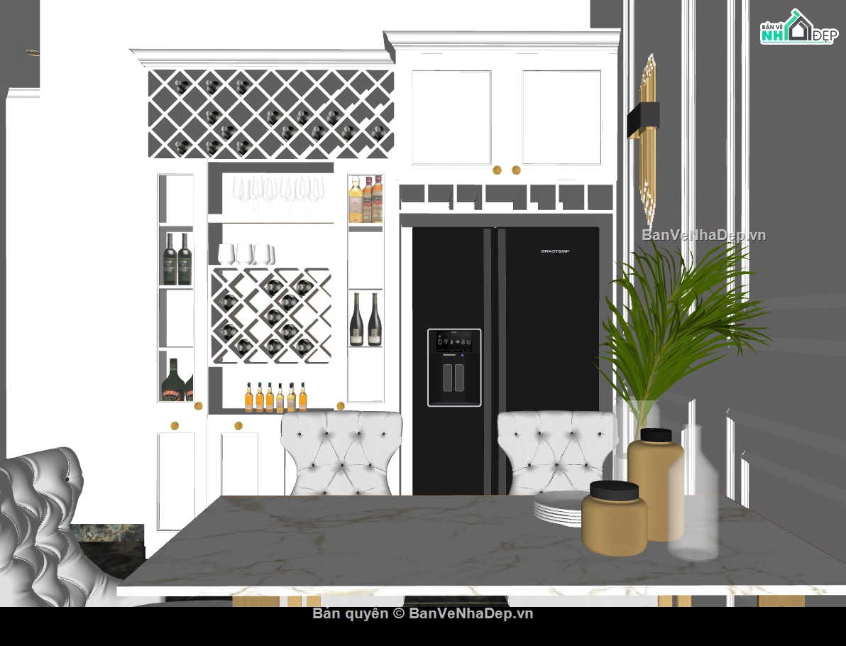 3dsu nội thất nhà phố,nội thất phòng khách và bếp,nội thất hiện đại file sketchup,mẫu dựng 3dsu nội thất phòng ngủ