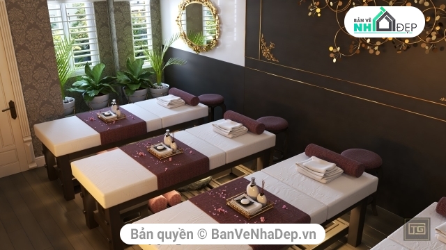 sketchup nội thất spa,thiết kế nội thất spa,mẫu tiệm spa đẹp,nội thất tiệm spa,tiệm spa