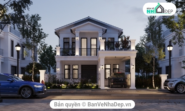 biệt thự 2 tầng,phối cảnh biệt thự 2 tầng,Model 3dsmax ngọi cảnh biệt thự,3dmax ngoại cảnh biệt thự,thiết kế biệt thự 2 tầng