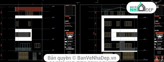 Tổng hợp 26 bộ bản vẽ Autocad nhà phố 5 tầng chi tiết hạng mục