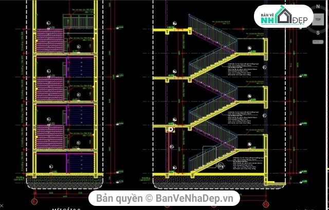 trường học 4 tầng,Bản vẽ trường học 4 tầng,trường trung học cơ sở,File thiết kế trường học,trường học 4 tầng 22x62m,thiết kế trường học