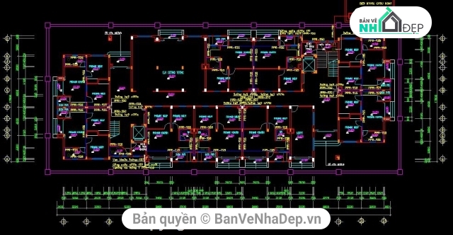 thiết kế chung cư,chung cư thấp tầng,bản vẽ chung cư,chung cư 8 tầng,file cad chung cư,mẫu chung cư 8 tầng