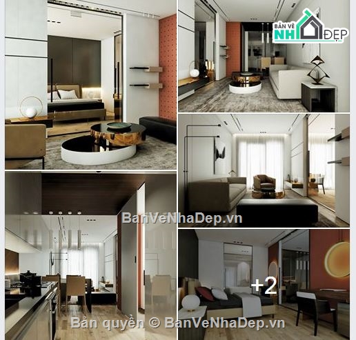 15 Bản thiết kế mẫu nội thất chung cư chất lượng nhất