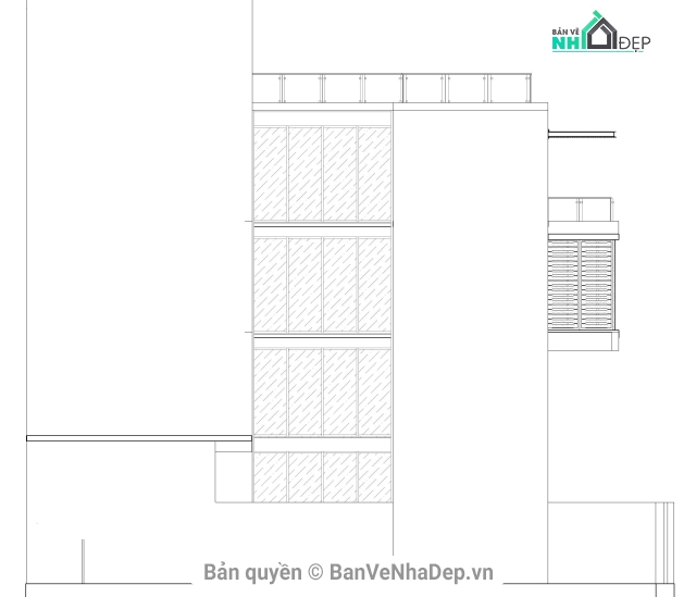 5 bộ bản vẽ thiết kế nhà phố 2 tầng miễn phí