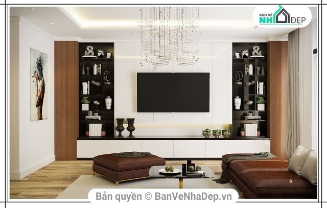 sketchup phòng khách,File sketchup phòng khách đẹp,nội thất phòng khách,Mẫu nội thất phòng khách đẹp