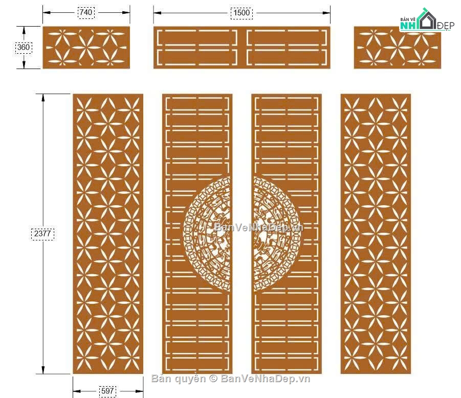 cổng 4 cánh cnc,cnc 4 cánh,mẫu cổng 4 cánh,file cổng 4 cánh