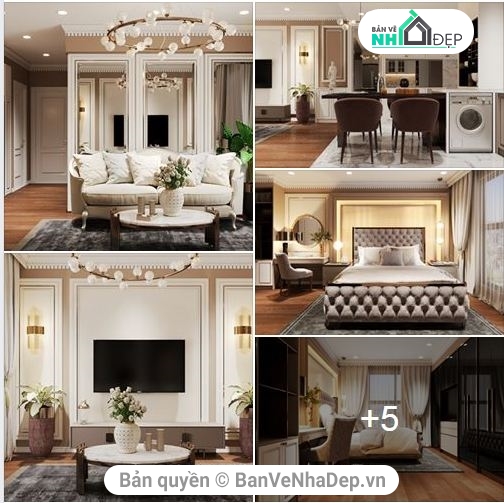 10 model max thiết kế nội thất căn hộ