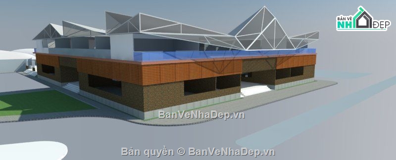 nhà làm việc đa năng,file su nhà làm việc đa năng,nhà làm việc model su,nhà làm việc file sketchup