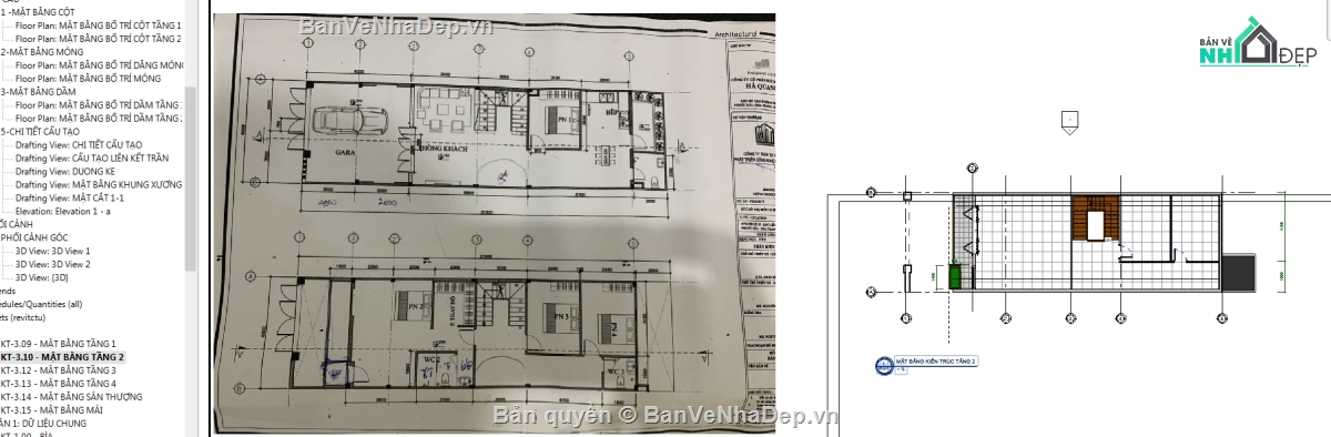 Revit nhà phố 3 tầng,revit nhà phố 3 tầng,File revit nhà phố,Bản vẽ revit nhà phố,nhà phố 3 tầng revit