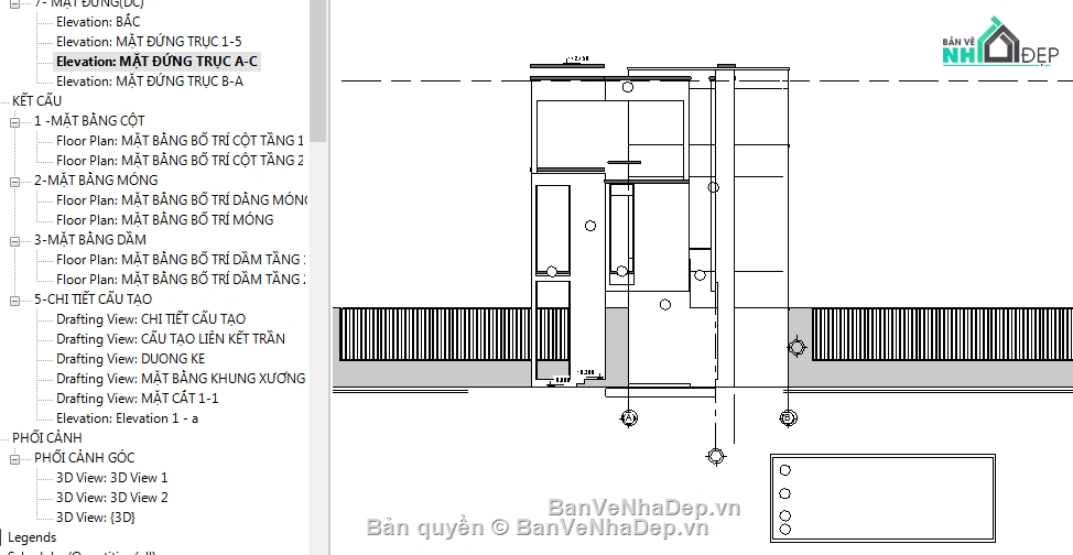 Revit nhà phố 3 tầng,revit nhà phố 3 tầng,File revit nhà phố,Bản vẽ revit nhà phố,nhà phố 3 tầng revit