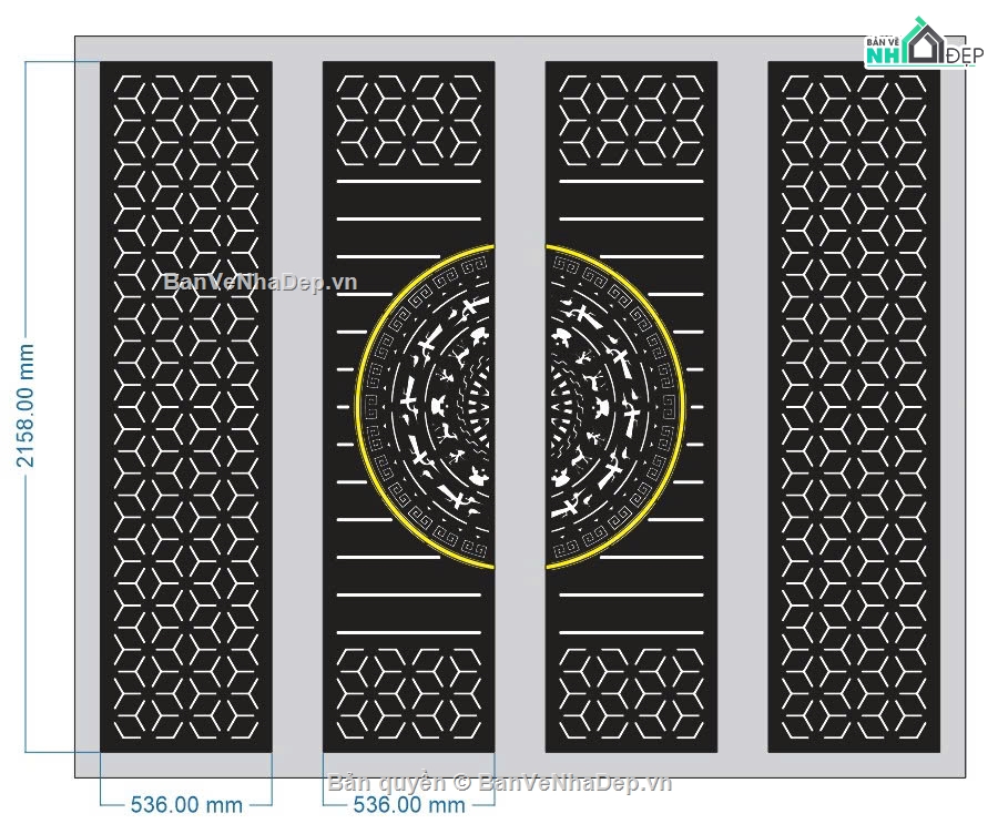 cổng 4 cánh cnc,file cnc cổng 4 cánh,mẫu cnc cổng 4 cánh