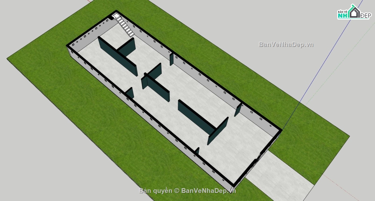 sketchup thiết kế nhà yến,model su nhà yến,file 3d nhà yến,mẫu nhà yến su