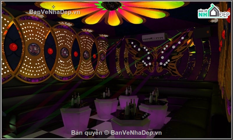 sketchup nội thất karaoke,phòng karaoke file su,phòng karaoke file sketchup,sketchup quán karaoke